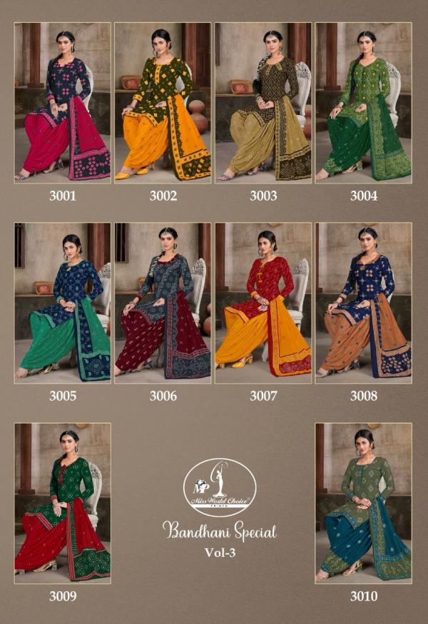 Miss World Bandhani Special Vol-31 Cotton Dress Material